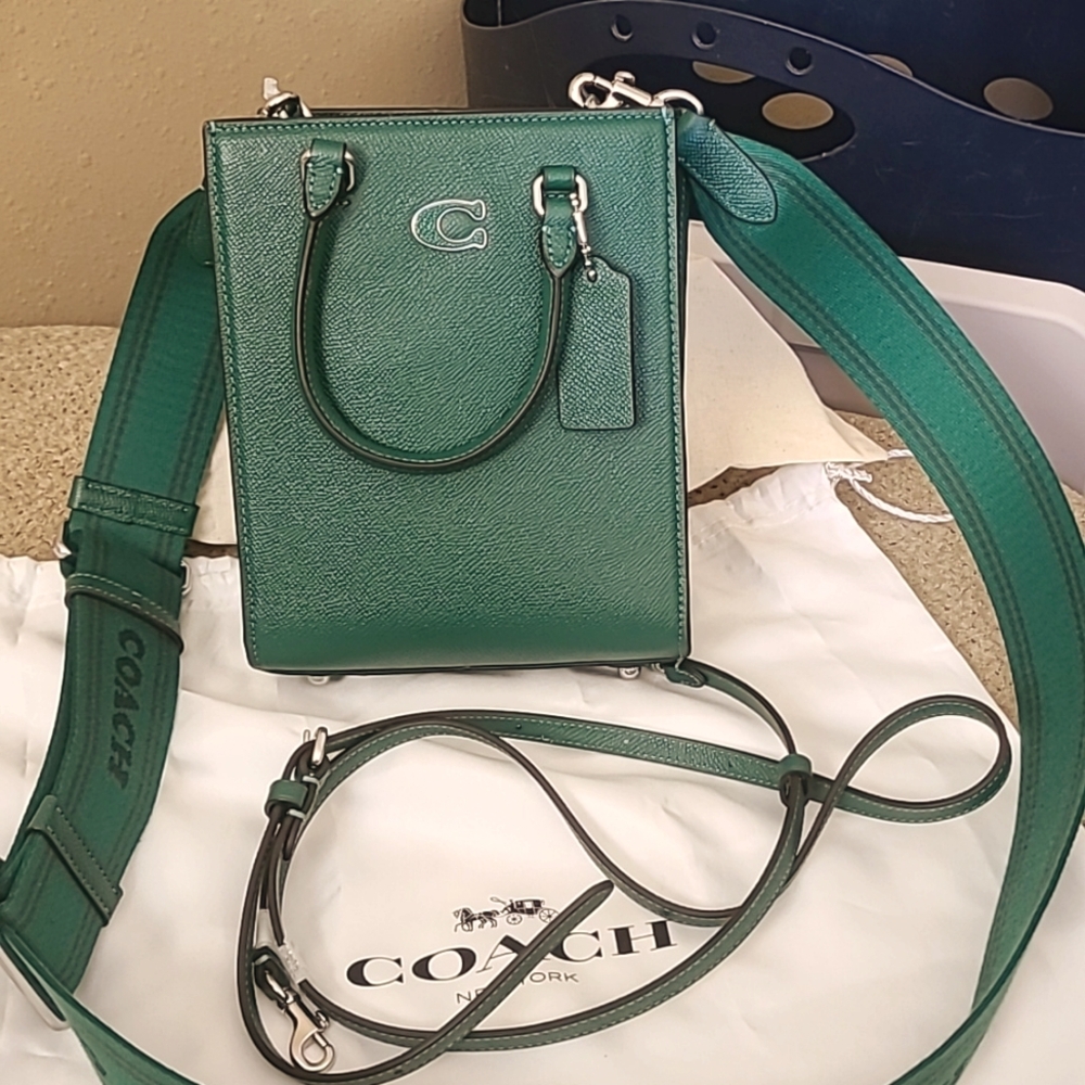 Coach Logo Web Strap Crossbody Satchel Bag